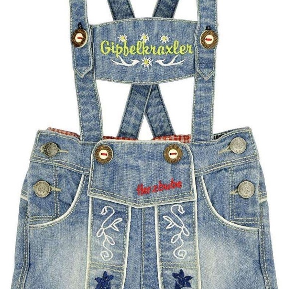 schiesser Other - New Latzjeans 'Gipfelkraxler Romper Size 92/18 to 24 months